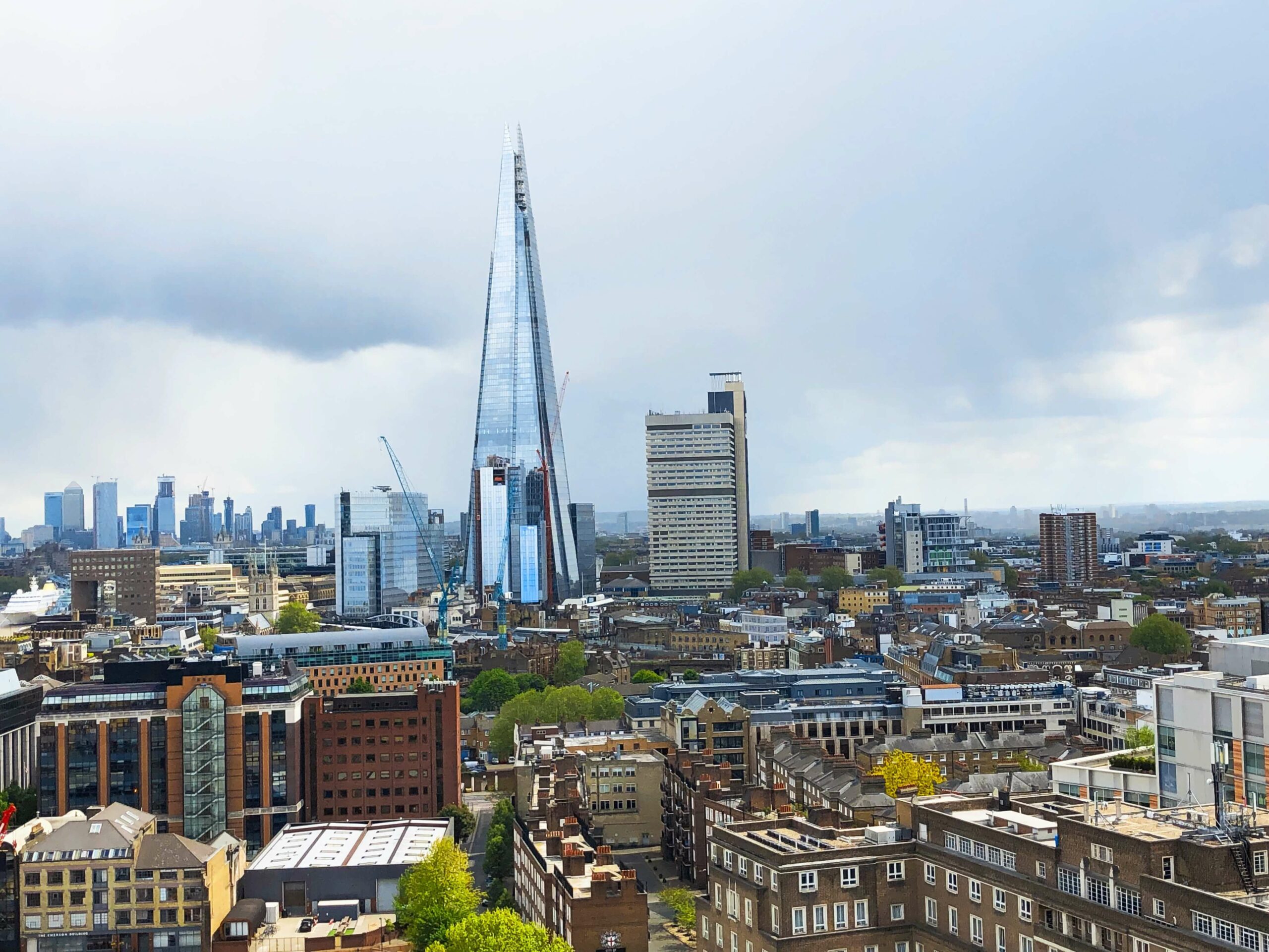 London von oben: Blick von der Aussichtsplattform des Tate Modern