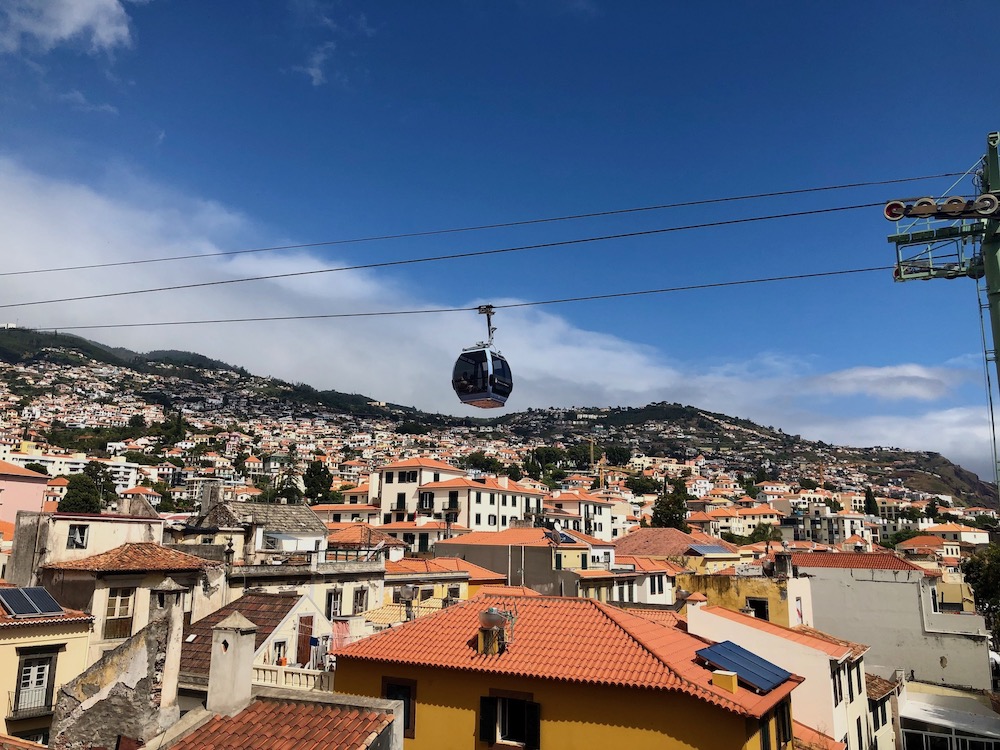 Madeira Sehenswürdigkeiten schönste Orte, Der schöne Blick von der Dachterasse des Madeira Story Center