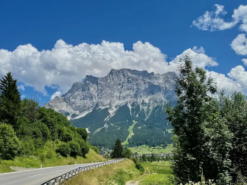 Zugspitze_Ausflug_Blick auf die Zugspitze von Österreich aus