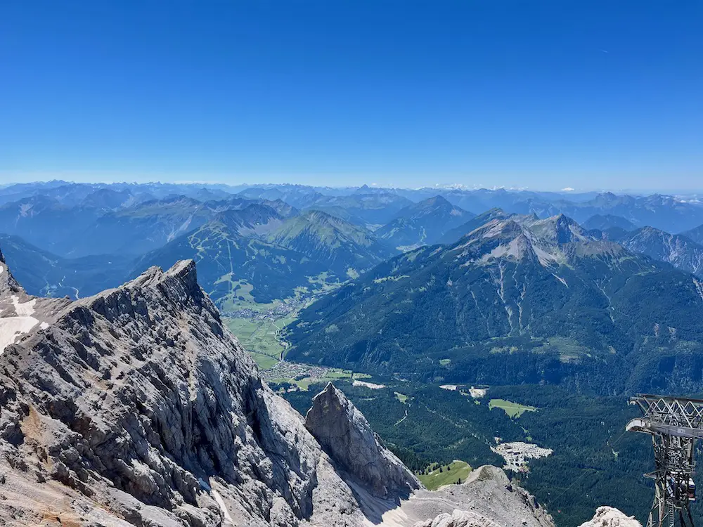 Zugspitze_Ausflug_Der Blick auf die österreichischen Alpen
