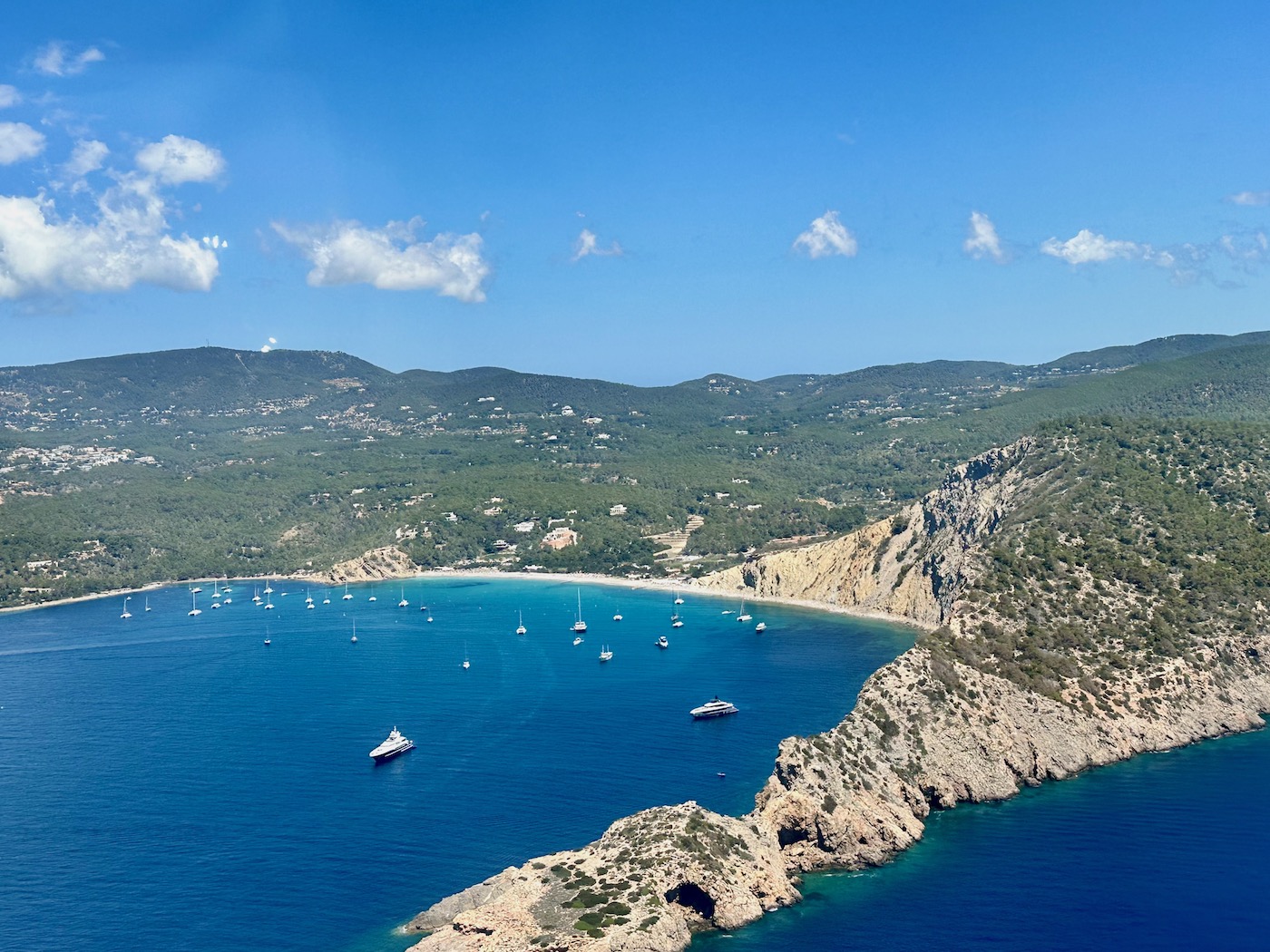 Ibiza Geheimtipps: die hügeligen Pinienwälder reichen bis zu den traumhaften Buchten