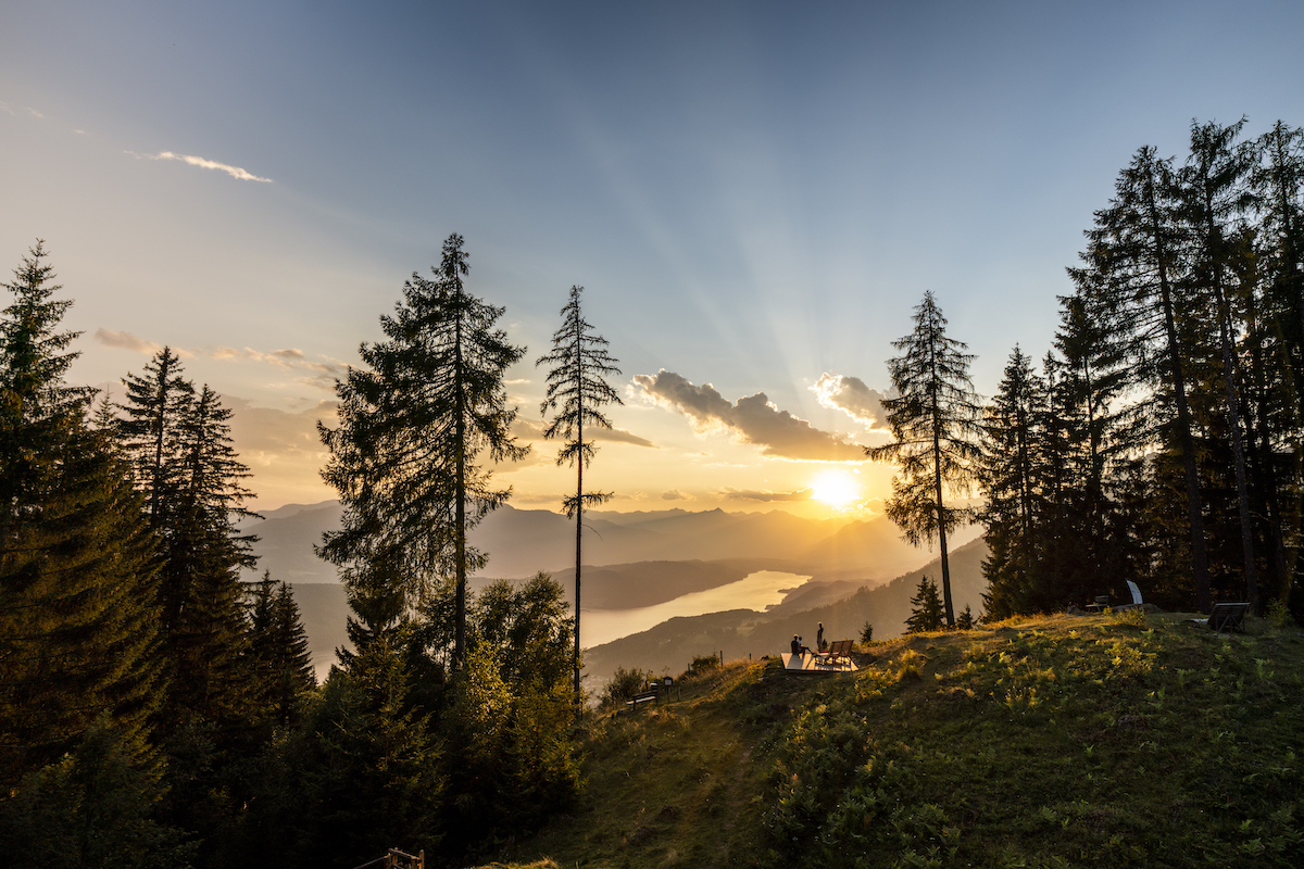 Millstaetter_See_leichte_Wanderungen_Wandern_Slow Trail Mirnock_Sonnenuntergang