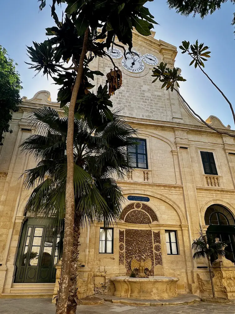 Berühmte Valletta Sehenswürdigkeit: der Grandmaster's Palace